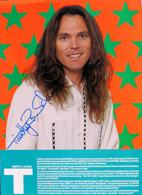 Timothy B Schmit - Tour Book Timothy B Schmit - Tour Book